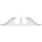Ekena Millwork Rams Head Architectural Grade PVC Pediment (Urn Ships Unattached in Box), 56"W x 14"H x 2-3/4"P PEDPS056X140RHP00 - alternate 5